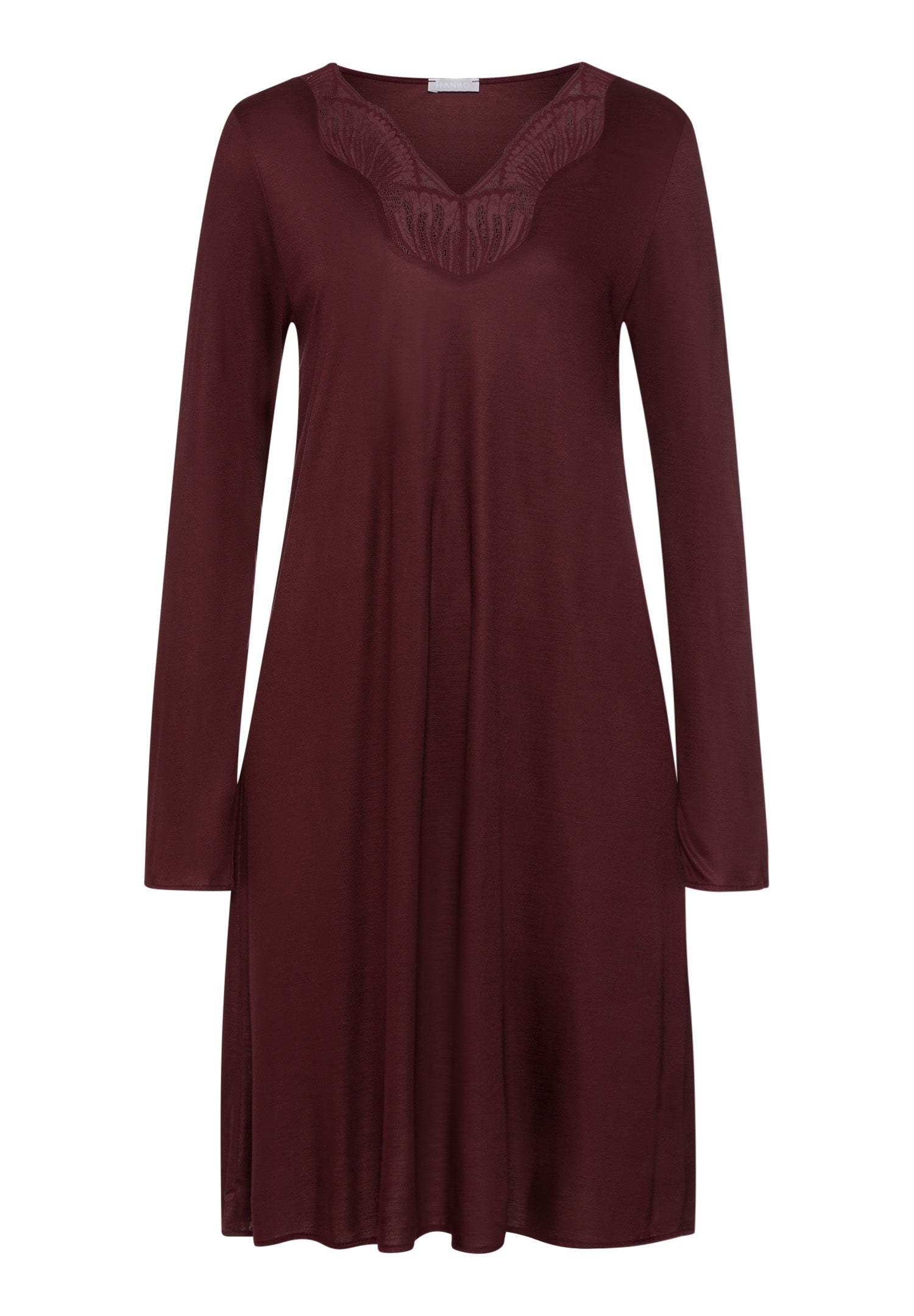 The Lilith Nw-L/Slv Nightdress 100Cm By Hanro in Vivid Brown