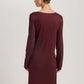The Lilith Nw-L/Slv Nightdress 100Cm By Hanro in Vivid Brown