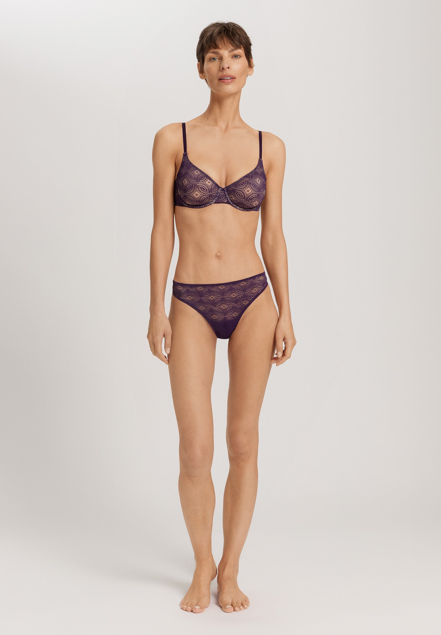 The Ruby-Thong By Hanro in Amethyst