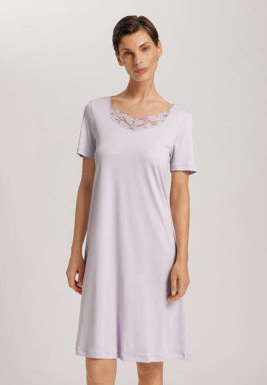 The Kalea Nw-S/Slv Nightdress 100 Cm By Hanro in Pink Lavender