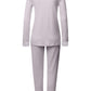 The Kalea Nw-Long Sleeve Pajama By HANRO in Pink Lavender