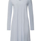 The Cotton Silk-L/Slv Nightdress 100Cm By Hanro in Powder Blue