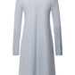The Cotton Silk-L/Slv Nightdress 100Cm By Hanro in Powder Blue