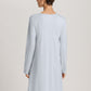 The Cotton Silk-L/Slv Nightdress 100Cm By Hanro in Powder Blue