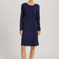 The Malena-L/Slv Nightdress 100Cm By Hanro in Night Blue