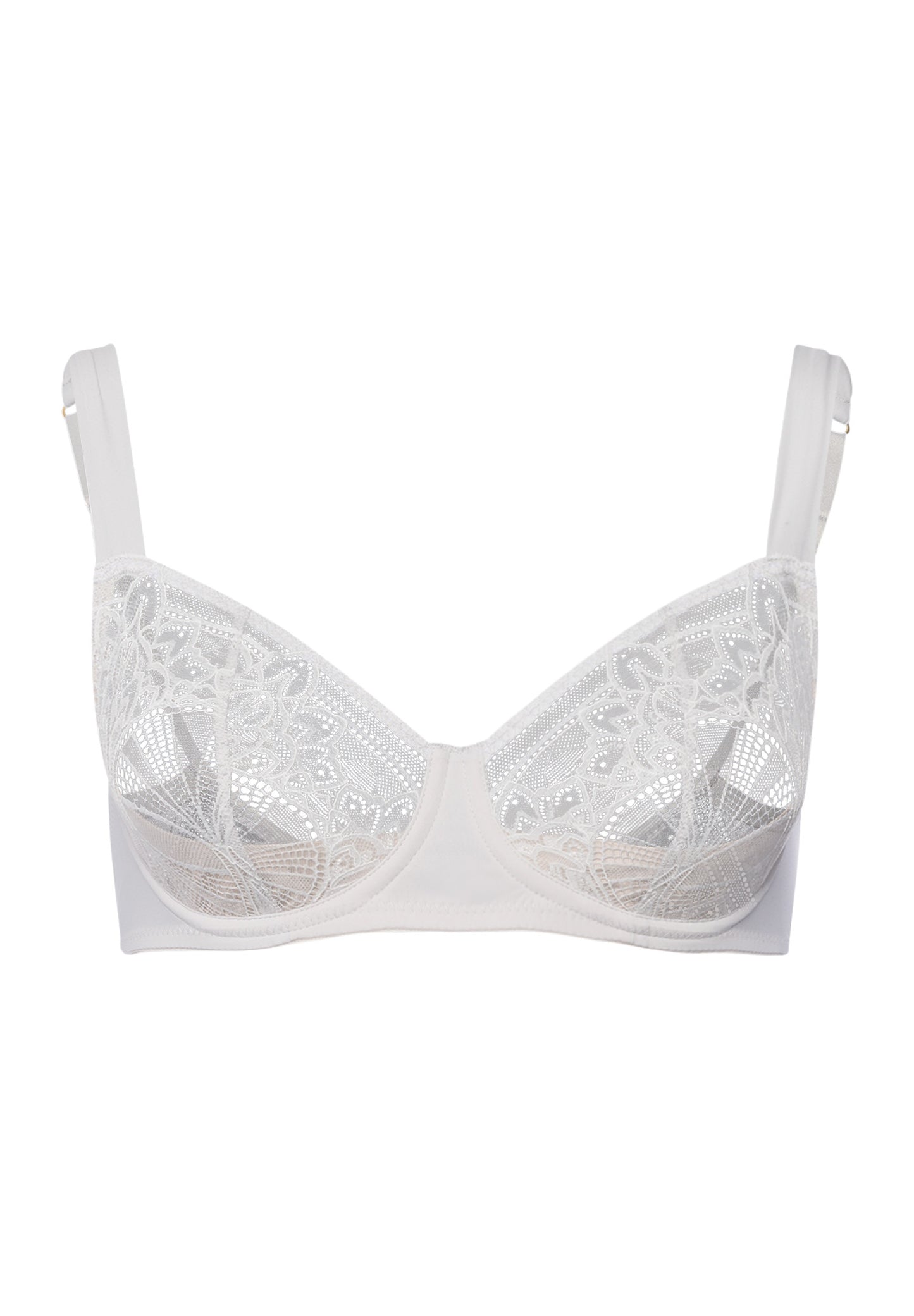 The Holly-U/Wire Bra By Hanro in Silver Vapor