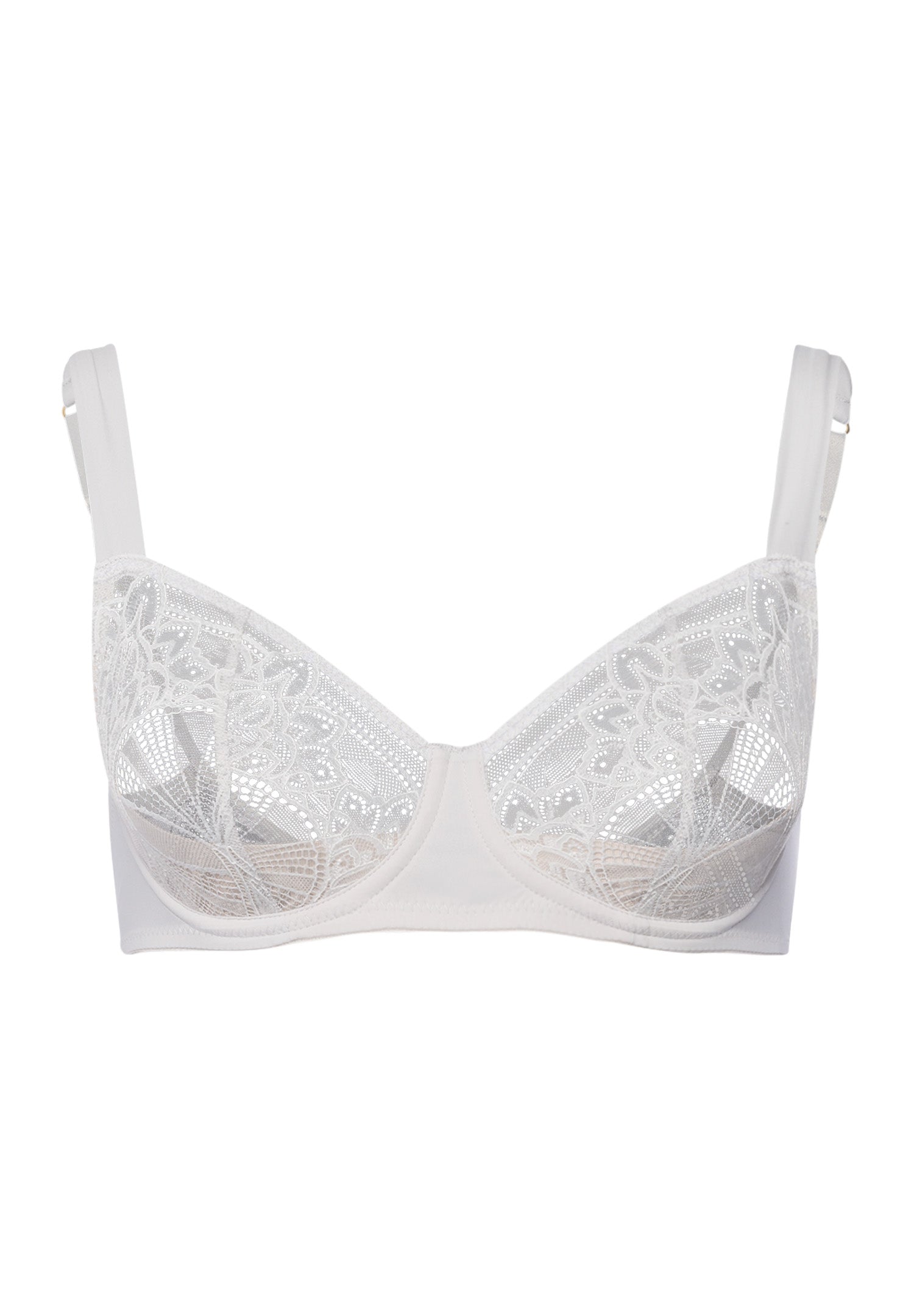 The Holly-U/Wire Bra By Hanro in Silver Vapor