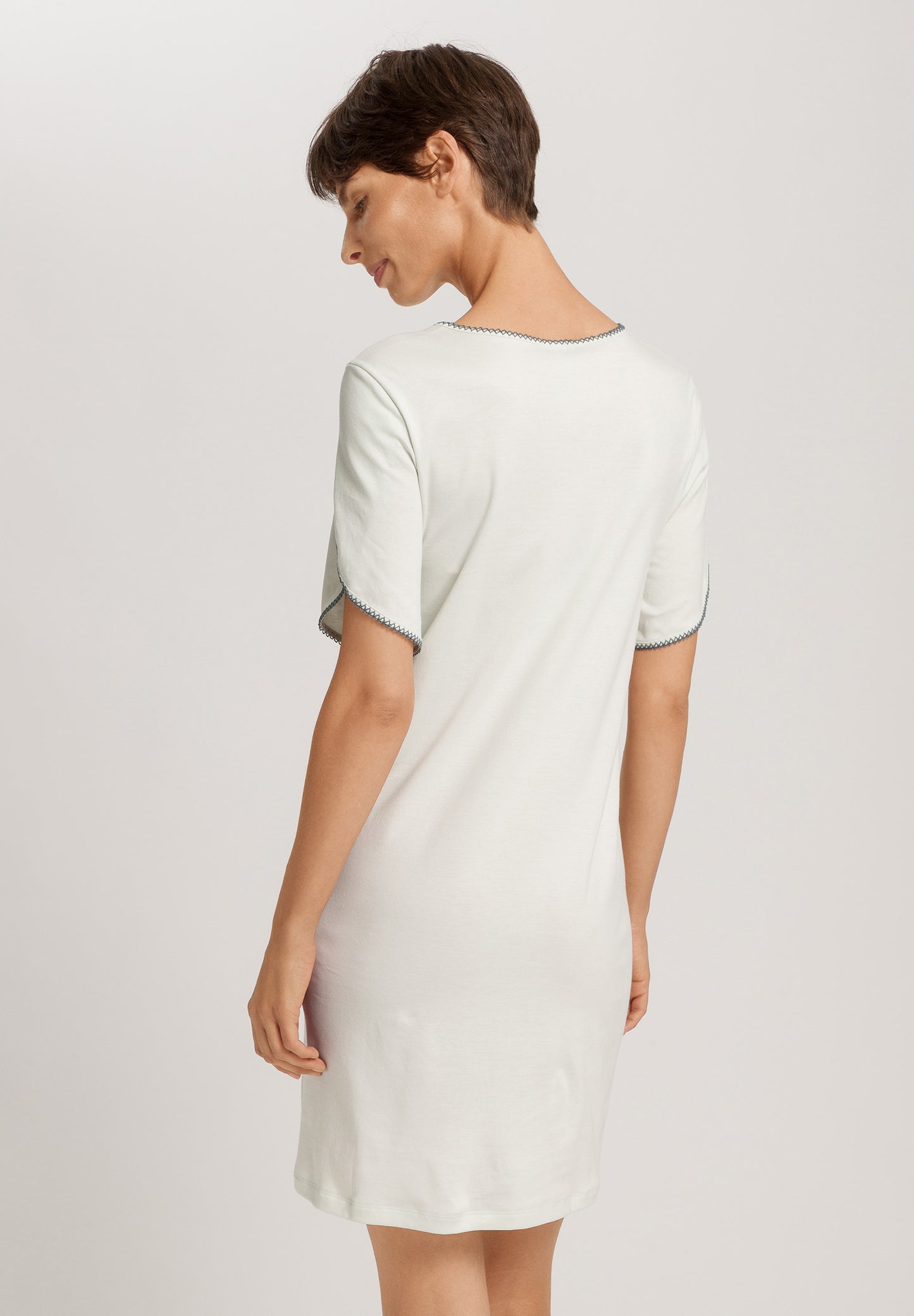 The Una-S/Slv Nightdress 90Cm By Hanro in Green Beryl