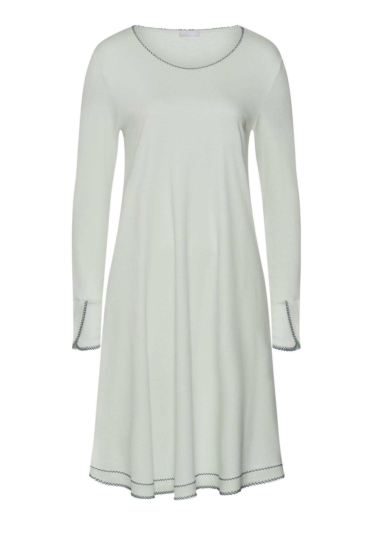 The Una-L/Slv Nightdress 100Cm By Hanro in Green Beryl