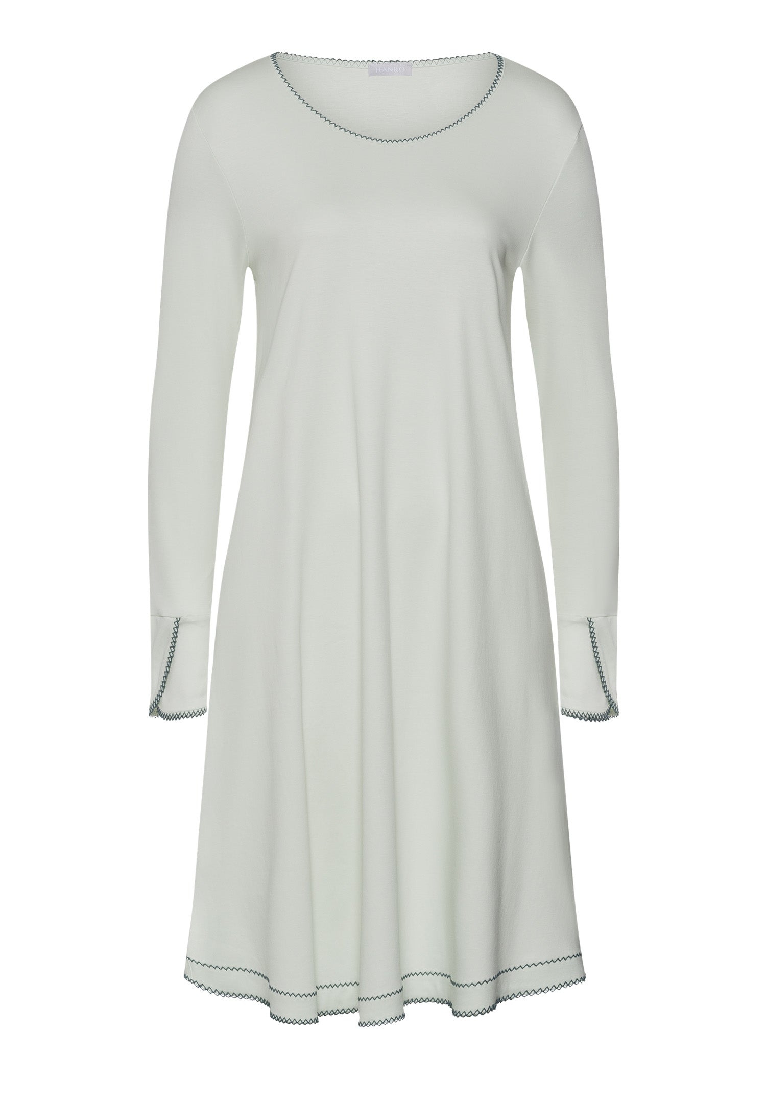 The Una-L/Slv Nightdress 100Cm By Hanro in Green Beryl