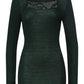 The Celeste-L/Slv Shirt By Hanro in Dark Malachite