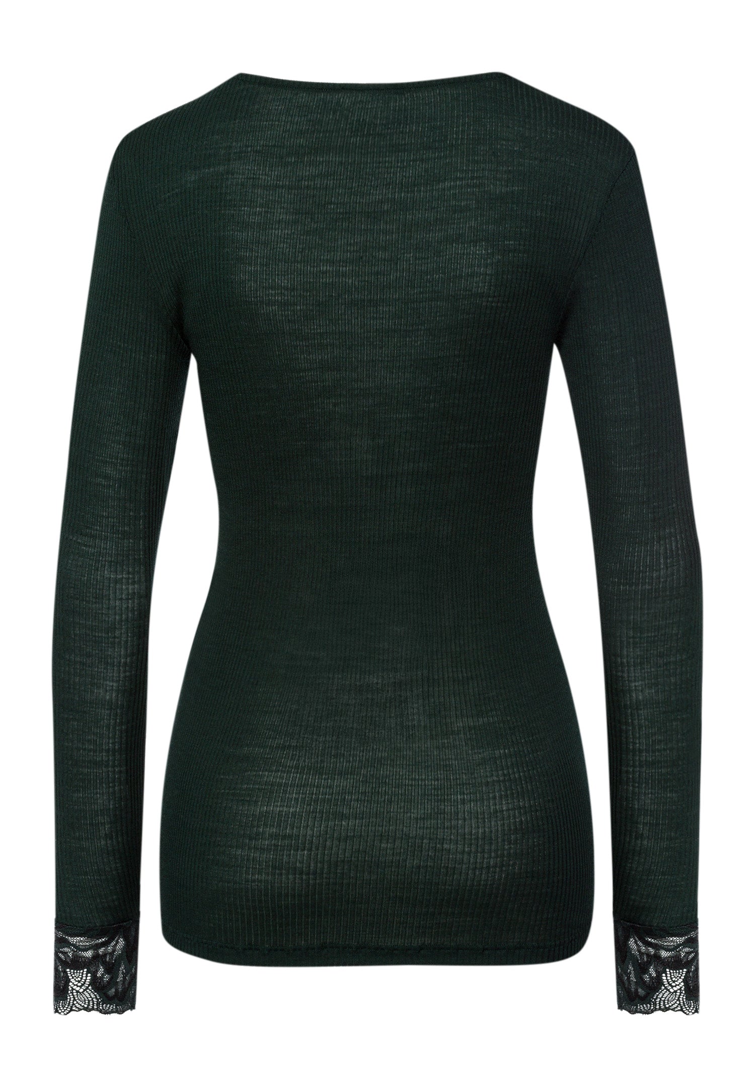 The Celeste-L/Slv Shirt By Hanro in Dark Malachite