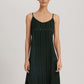 The Indra-Spaghetti Dress 90Cm By Hanro in Dark Malachite