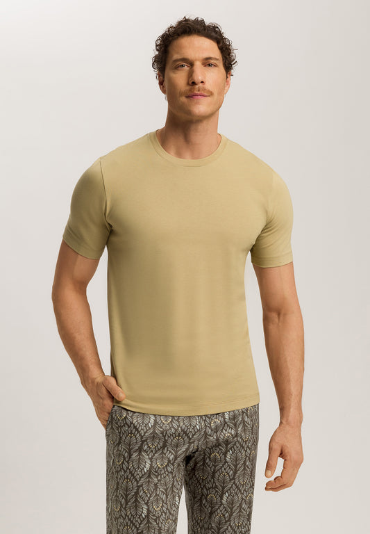 The Living Shirts-Short Sleeve Shirt By Hanro in Cardamom