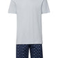 The Night & Day-S/Slv Pajama By Hanro in Blue Diamonds