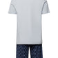 The Night & Day-S/Slv Pajama By Hanro in Blue Diamonds