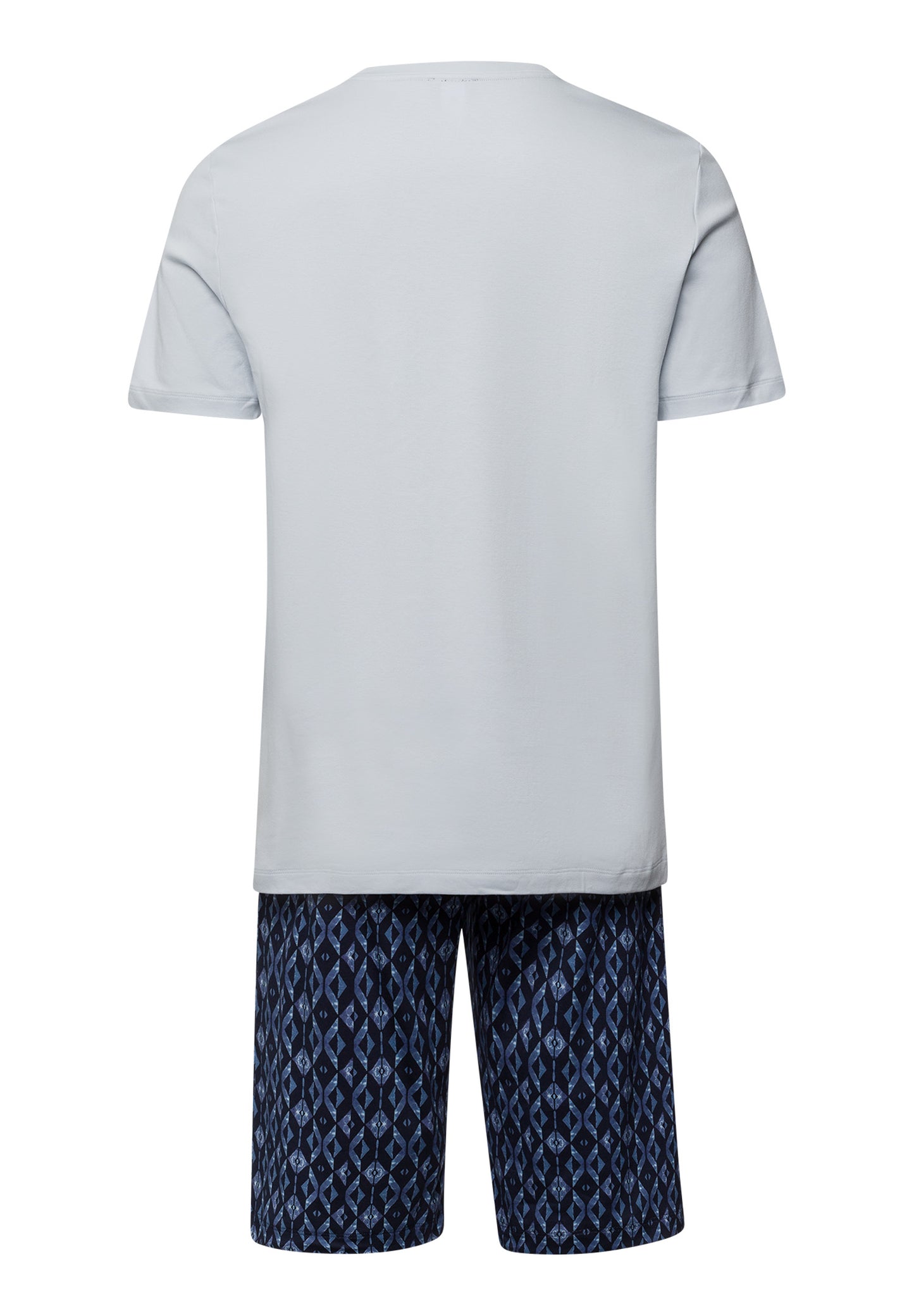The Night & Day-S/Slv Pajama By Hanro in Blue Diamonds