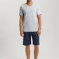 The Night & Day-S/Slv Pajama By Hanro in Blue Diamonds