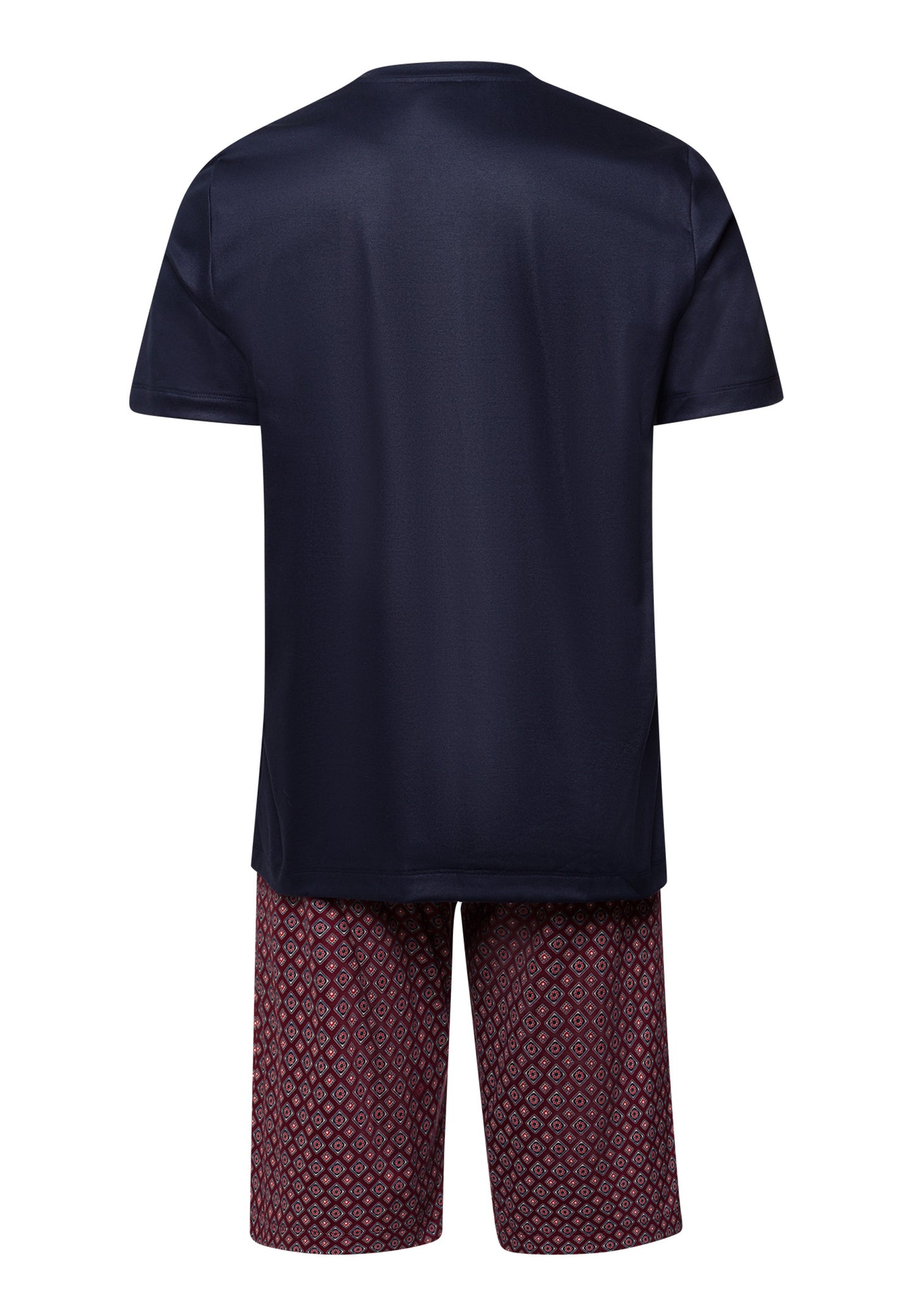 The Night & Day-S/Slv Pajama By Hanro in Red Gems Print