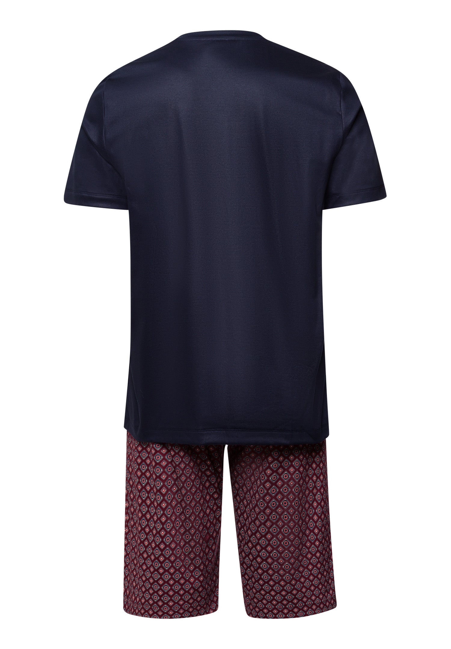The Night & Day-S/Slv Pajama By Hanro in Red Gems Print