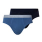 The Cotton Essentials-Briefs 2Pack By Hanro in Dutch Blue / Deep Navy
