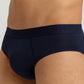 The Cotton Essentials-Briefs 2Pack By Hanro in Dutch Blue / Deep Navy