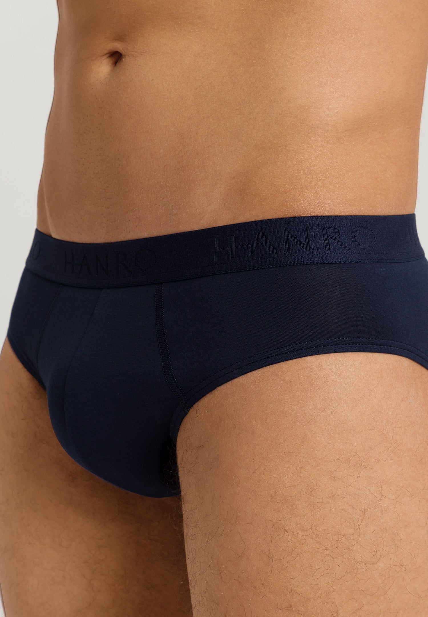 The Cotton Essentials-Briefs 2Pack By Hanro in Dutch Blue / Deep Navy