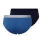 The Cotton Essentials-Briefs 2Pack By Hanro in Dutch Blue / Deep Navy