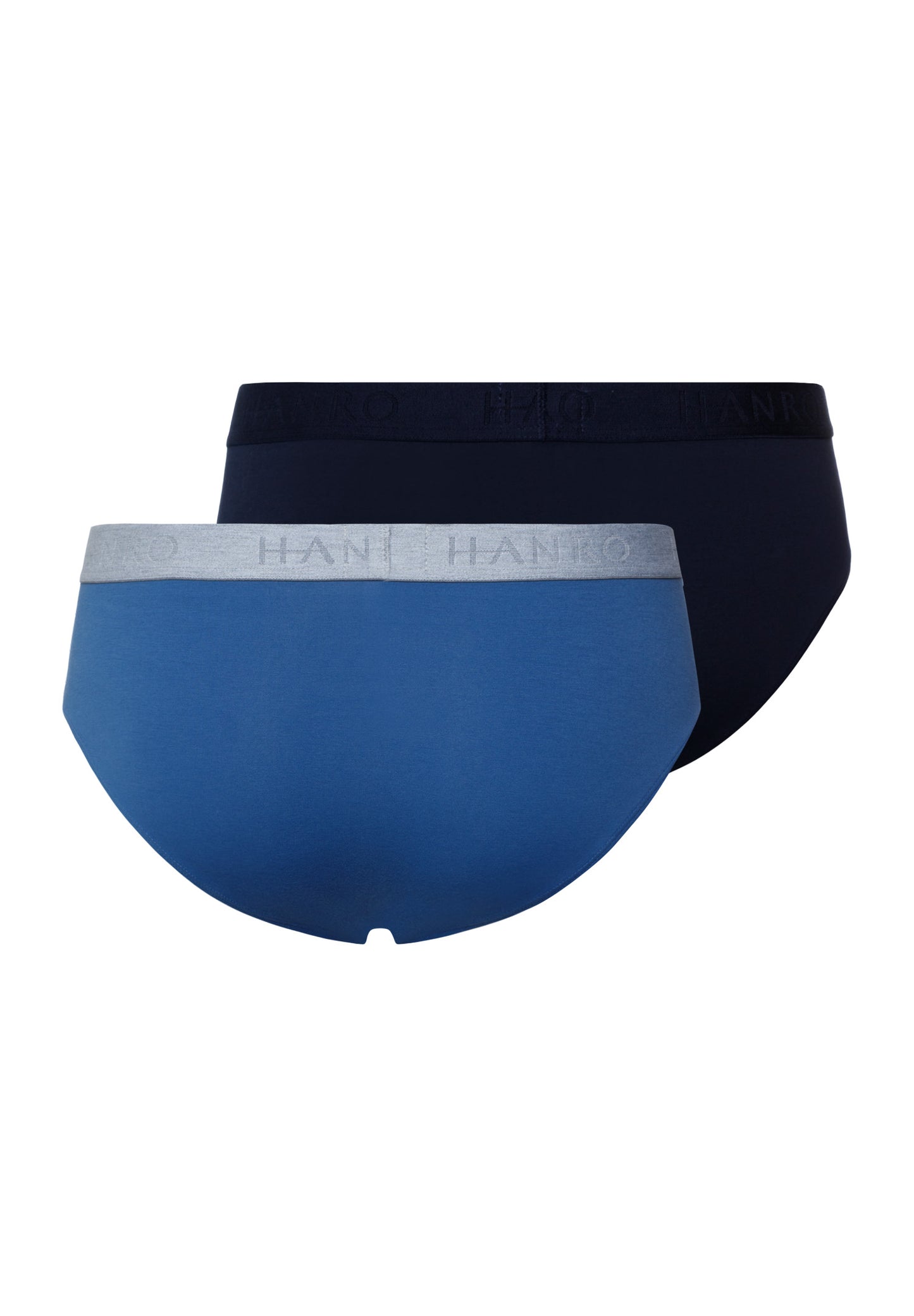 The Cotton Essentials-Briefs 2Pack By Hanro in Dutch Blue / Deep Navy