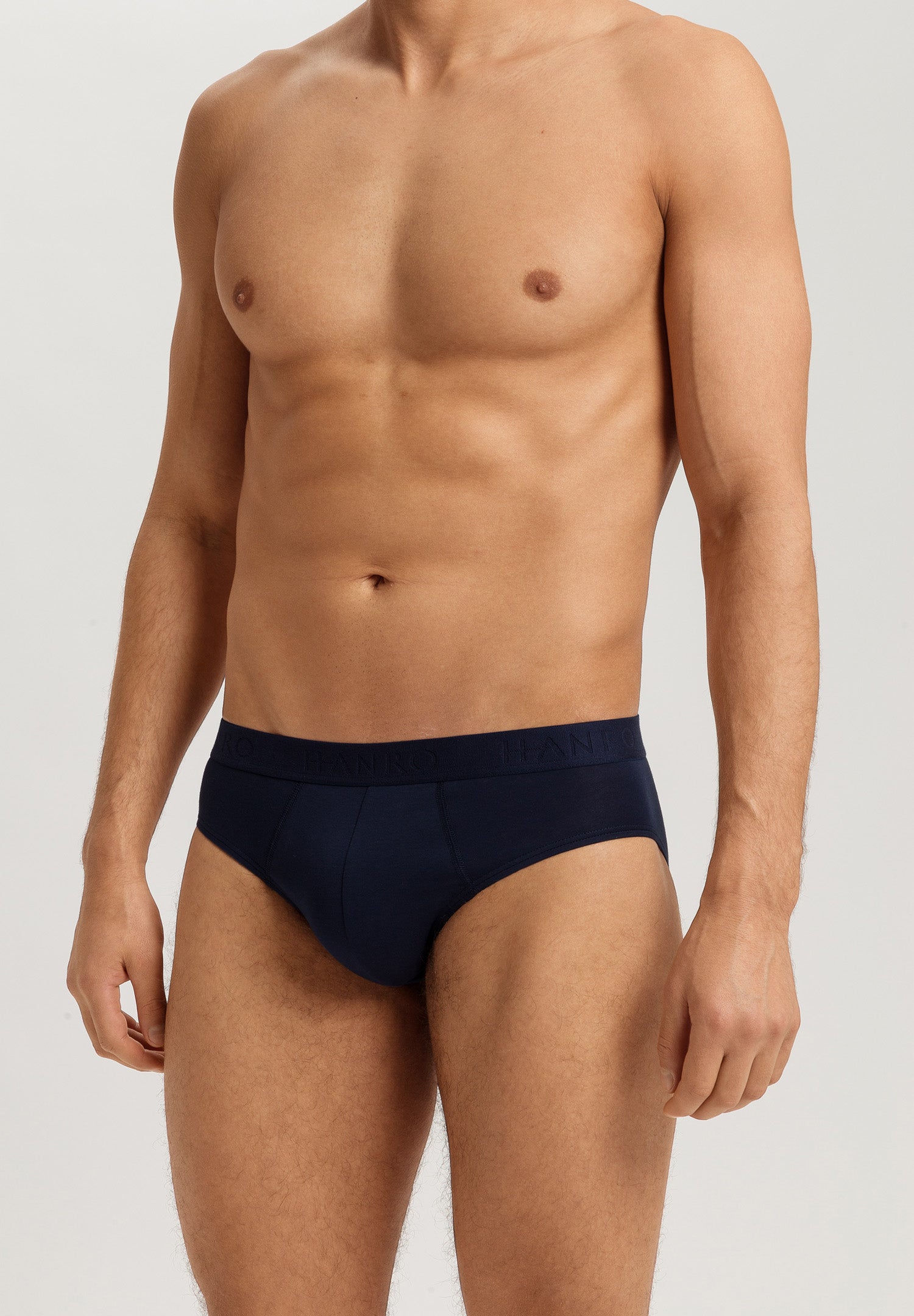 The Cotton Essentials-Briefs 2Pack By Hanro in Dutch Blue / Deep Navy