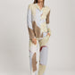 The Olivia Long Pants By Hanro in Abstract Paint