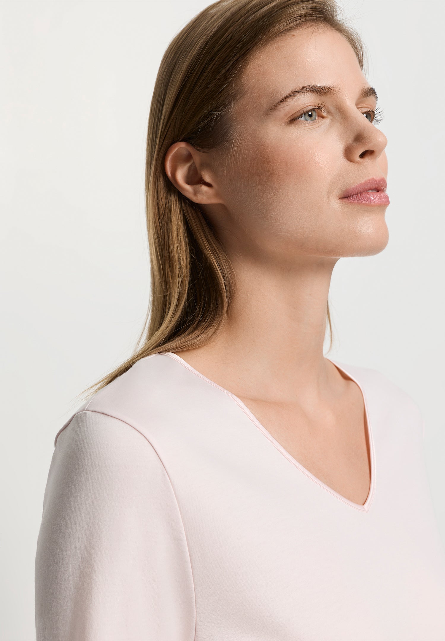 The Cotton Silk-L/Slv Pajama by HANRO in Honeydew