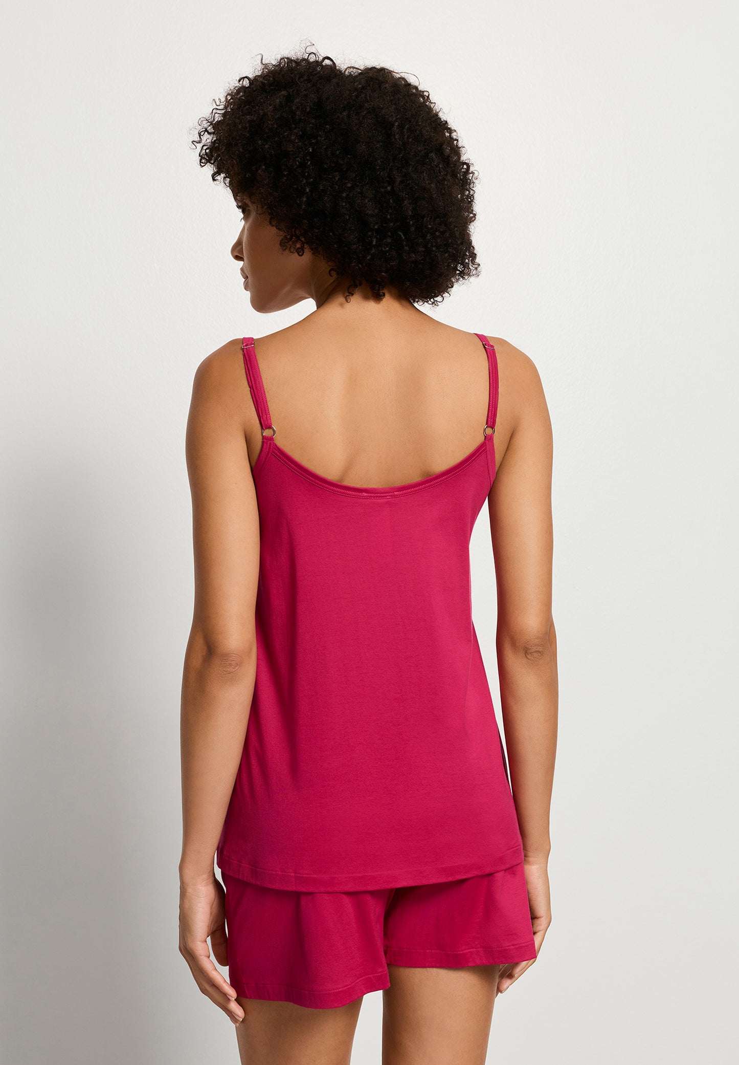 The Juliet-Sleeveless Short Pyjama by HANRO in Light Sangria