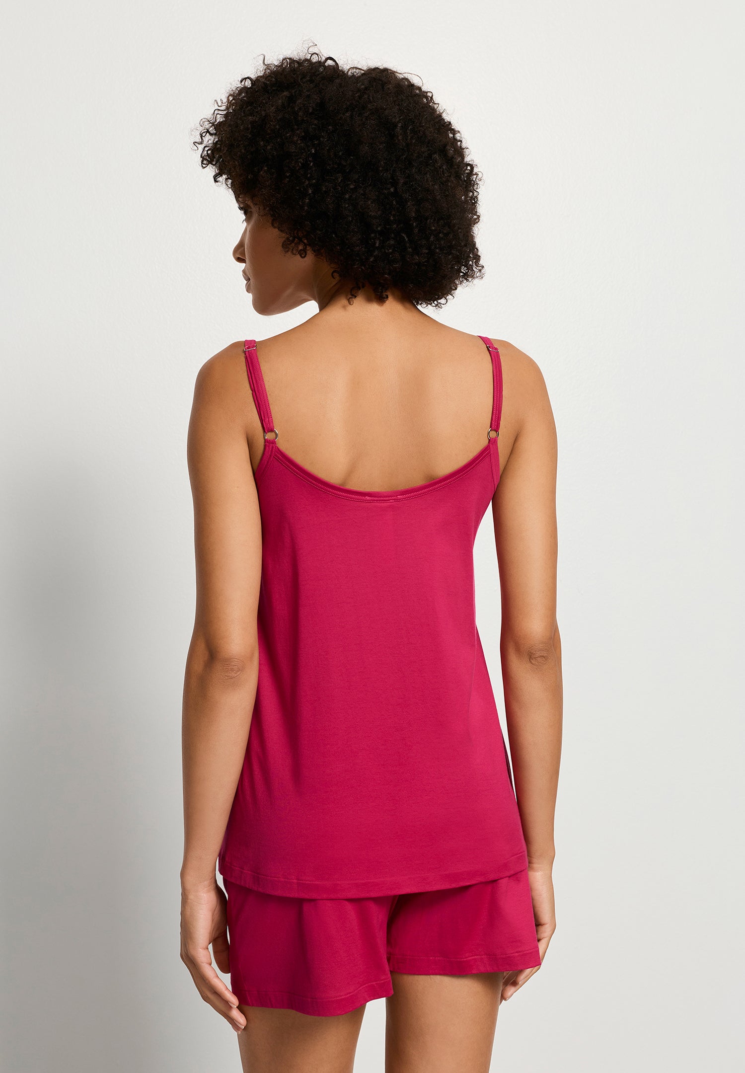 The Juliet-Sleeveless Short Pyjama by HANRO in Light Sangria