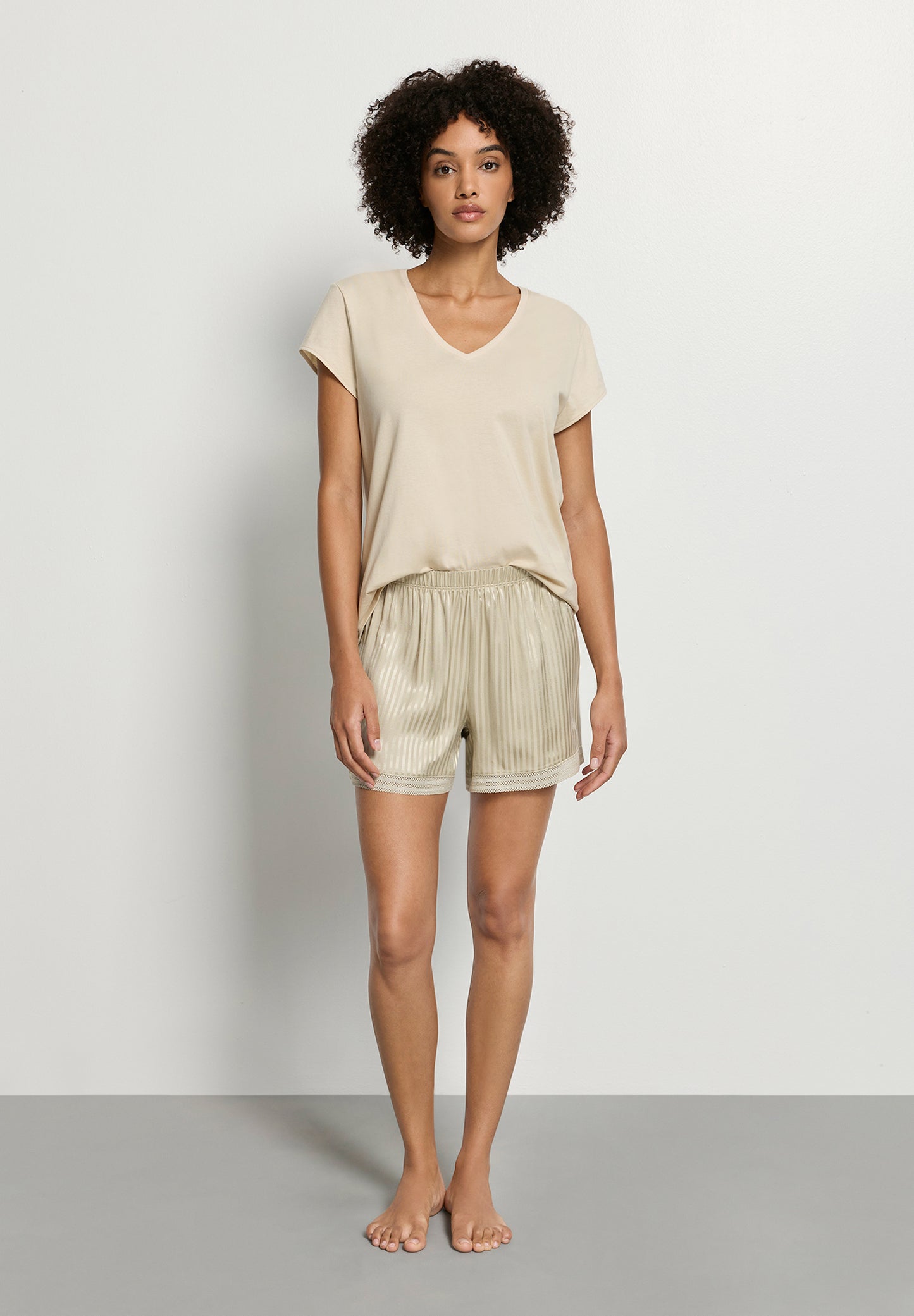The Sleep & Lounge-Short Pants by HANRO in Olive Stem