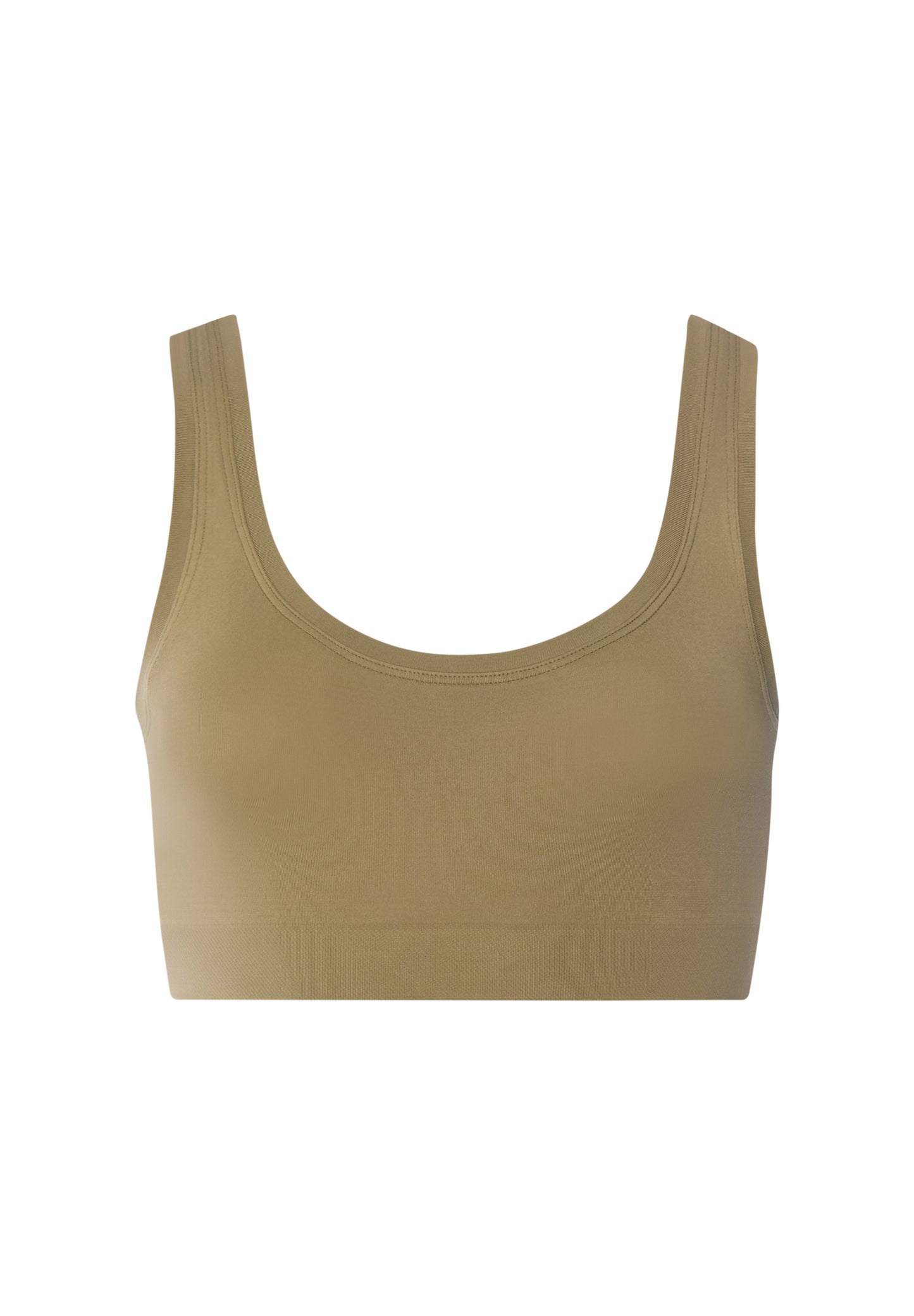 The Touch Feeling-Crop Top by HANRO in Covert Green