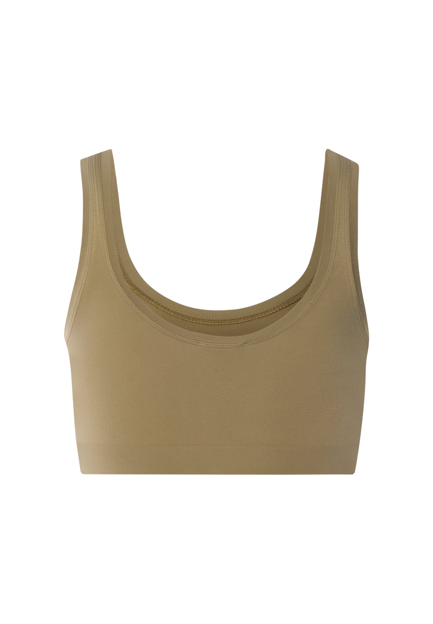The Touch Feeling-Crop Top by HANRO in Covert Green