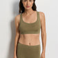 The Touch Feeling-Crop Top by HANRO in Covert Green