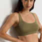 The Touch Feeling-Crop Top by HANRO in Covert Green