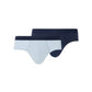 The Cotton Essentials-Briefs 2Pack by HANRO in Blue Lagoon / Deep Navy