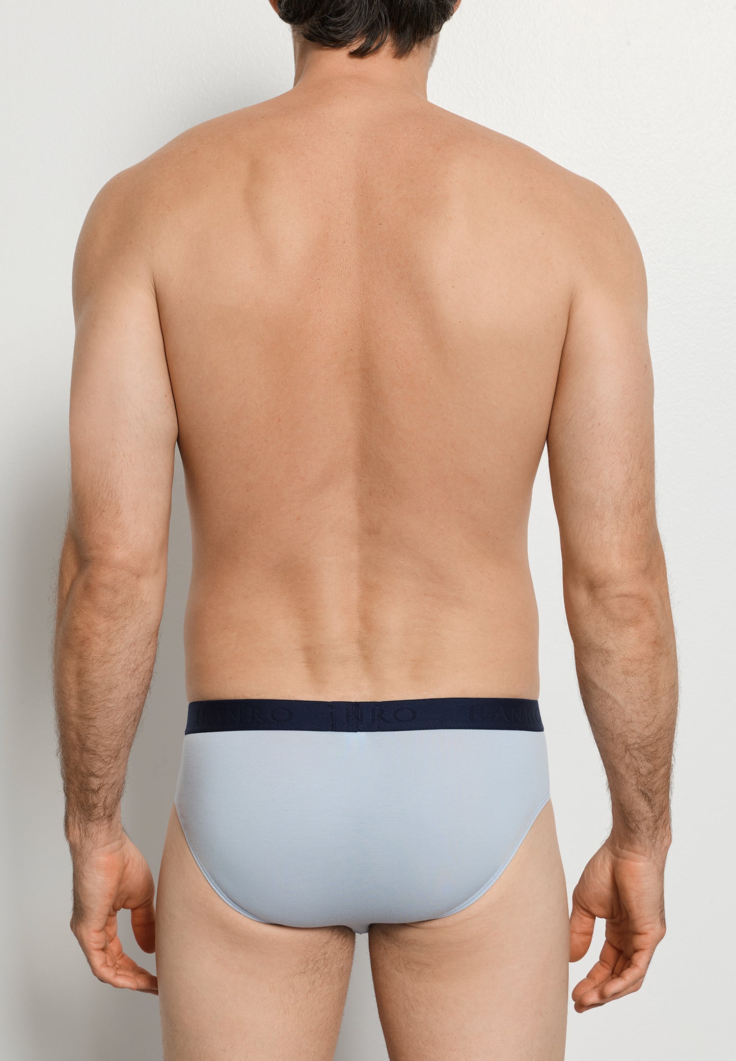 The Cotton Essentials-Briefs 2Pack by HANRO in Blue Lagoon / Deep Navy