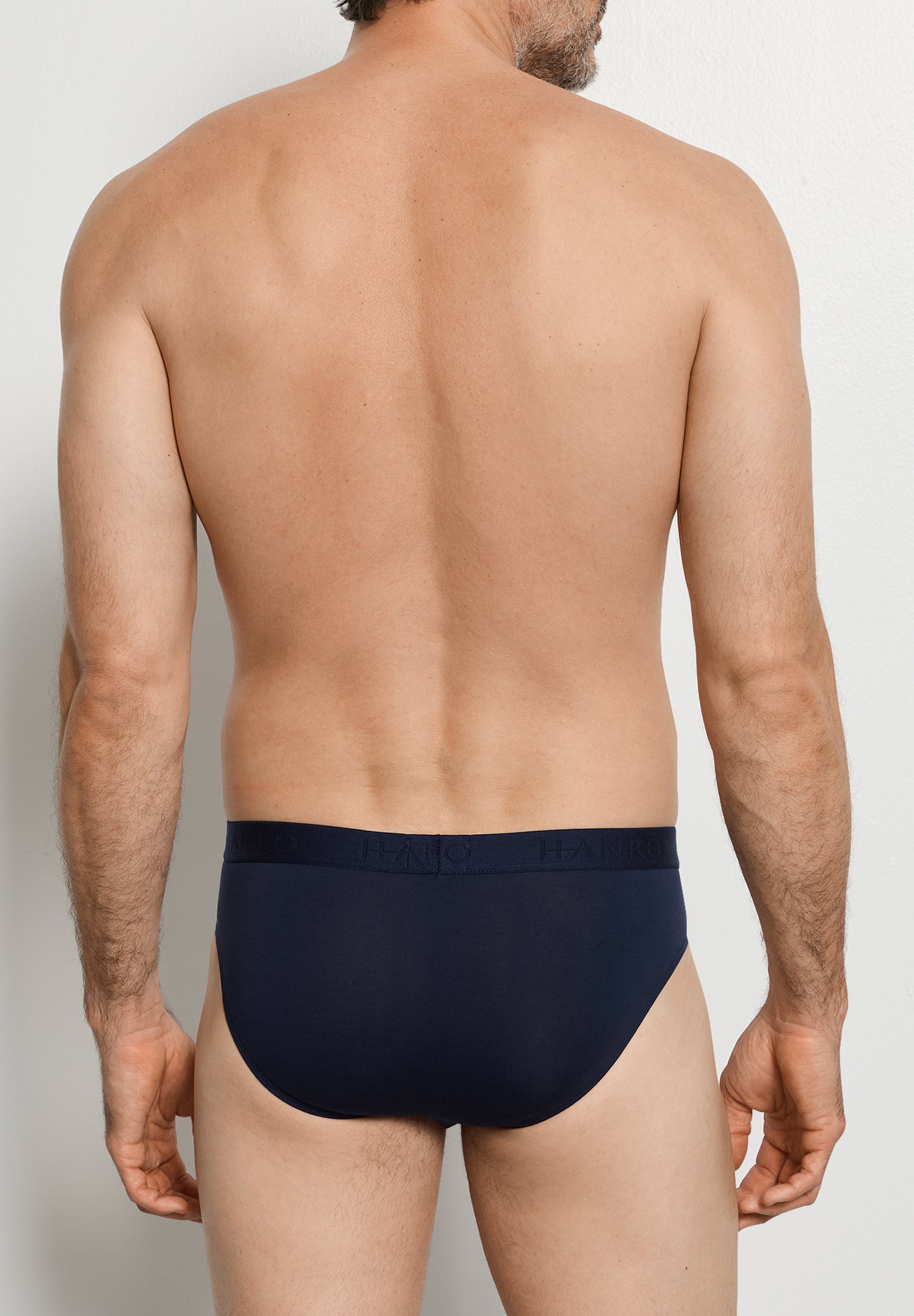 The Cotton Essentials-Briefs 2Pack by HANRO in Blue Lagoon / Deep Navy