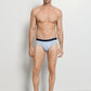 The Cotton Essentials-Briefs 2Pack by HANRO in Blue Lagoon / Deep Navy