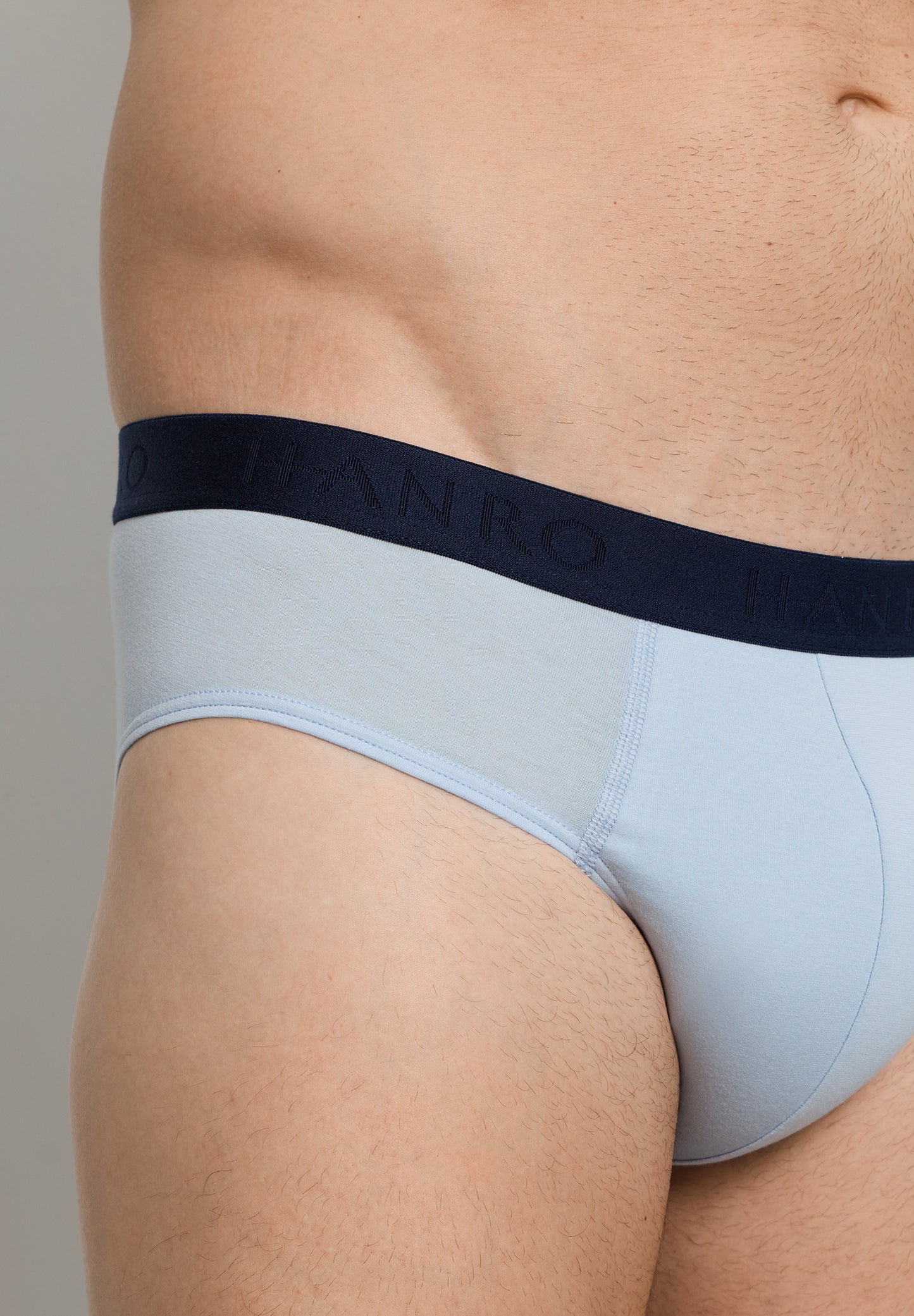 The Cotton Essentials-Briefs 2Pack by HANRO in Blue Lagoon / Deep Navy