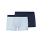 The Cotton Essentials-Pants 2Pack by HANRO in Blue Lagoon / Deep Navy