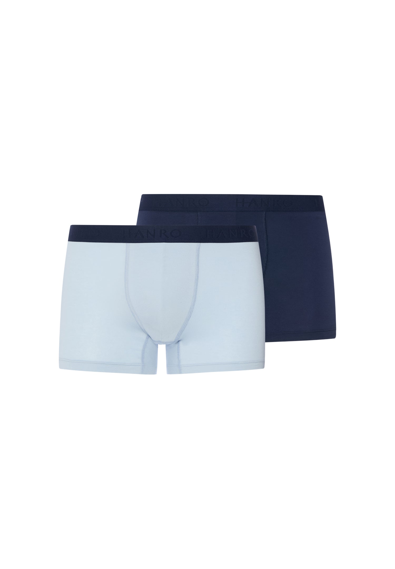 The Cotton Essentials-Pants 2Pack by HANRO in Blue Lagoon / Deep Navy