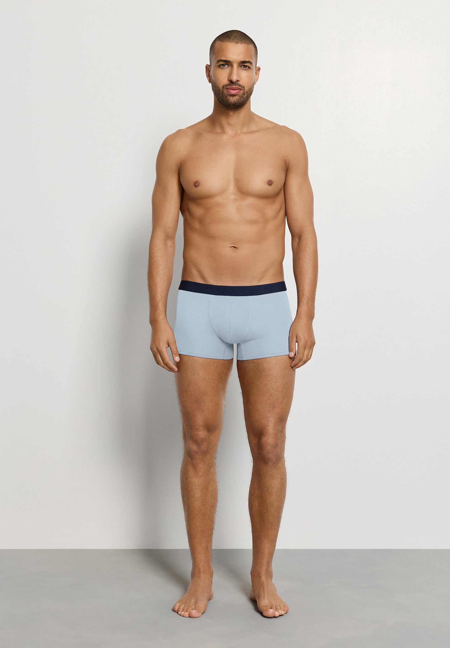 The Cotton Essentials-Pants 2Pack by HANRO in Blue Lagoon / Deep Navy