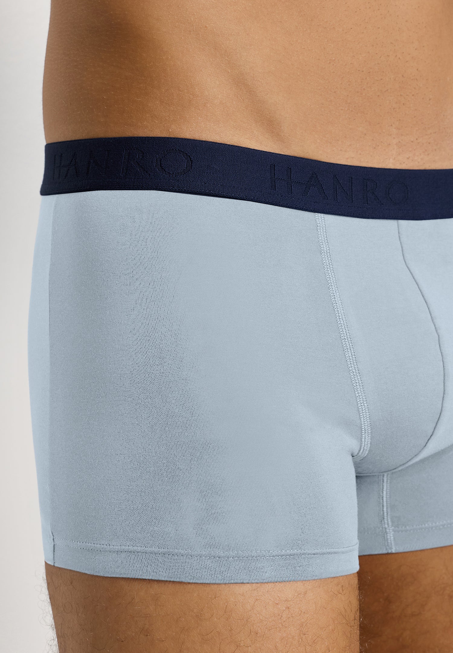 The Cotton Essentials-Pants 2Pack by HANRO in Blue Lagoon / Deep Navy