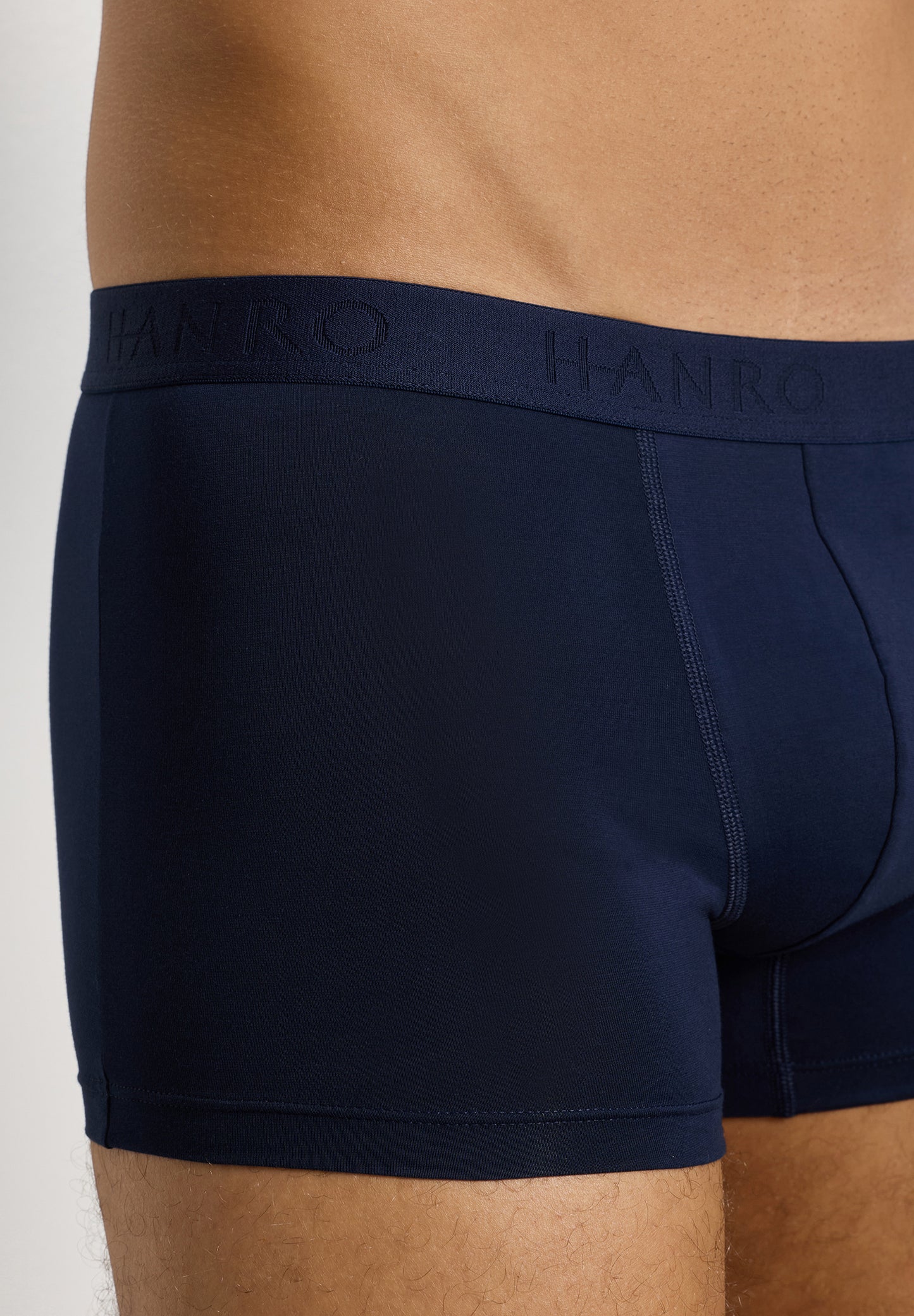 The Cotton Essentials-Pants 2Pack by HANRO in Blue Lagoon / Deep Navy