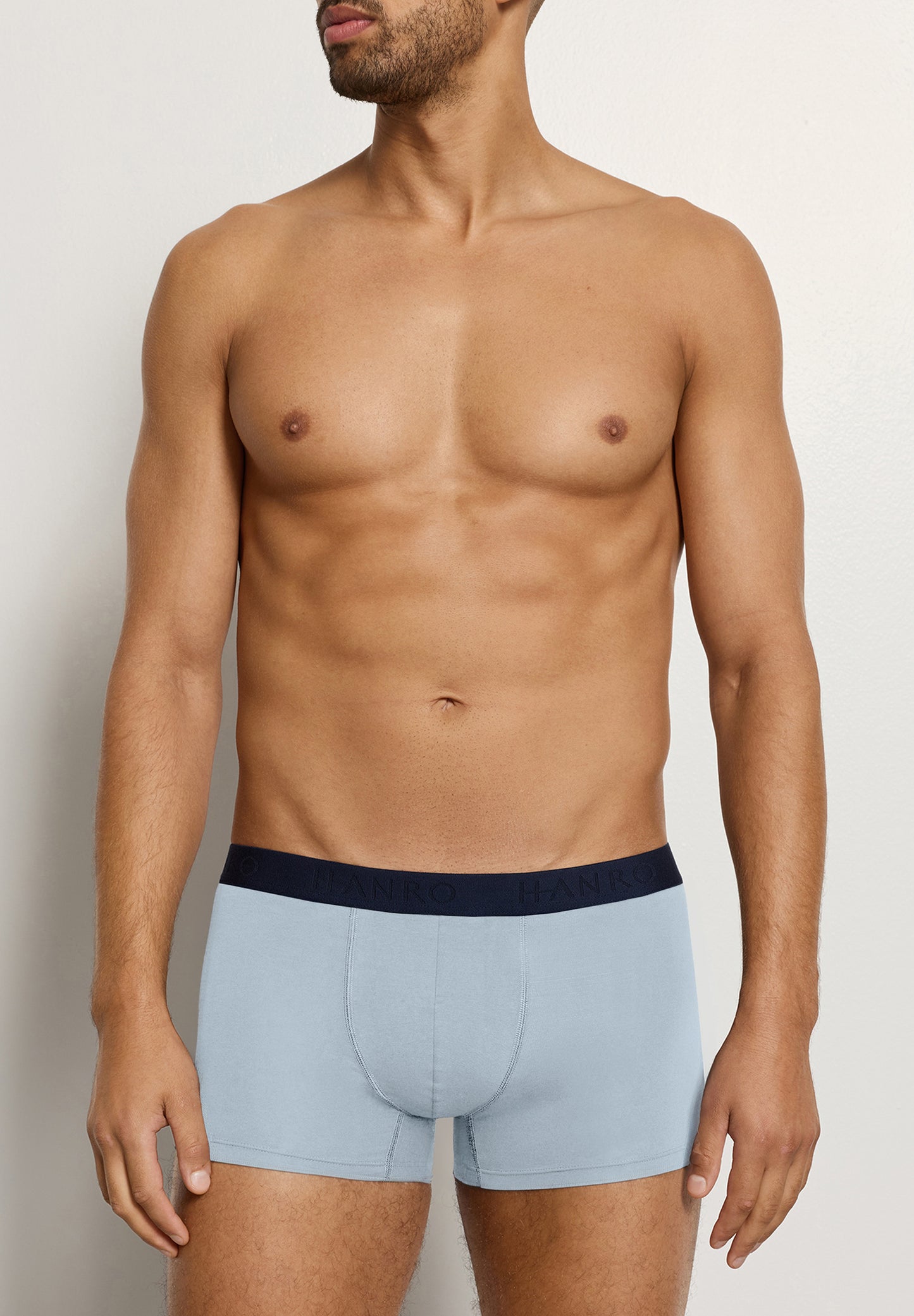 The Cotton Essentials-Pants 2Pack by HANRO in Blue Lagoon / Deep Navy